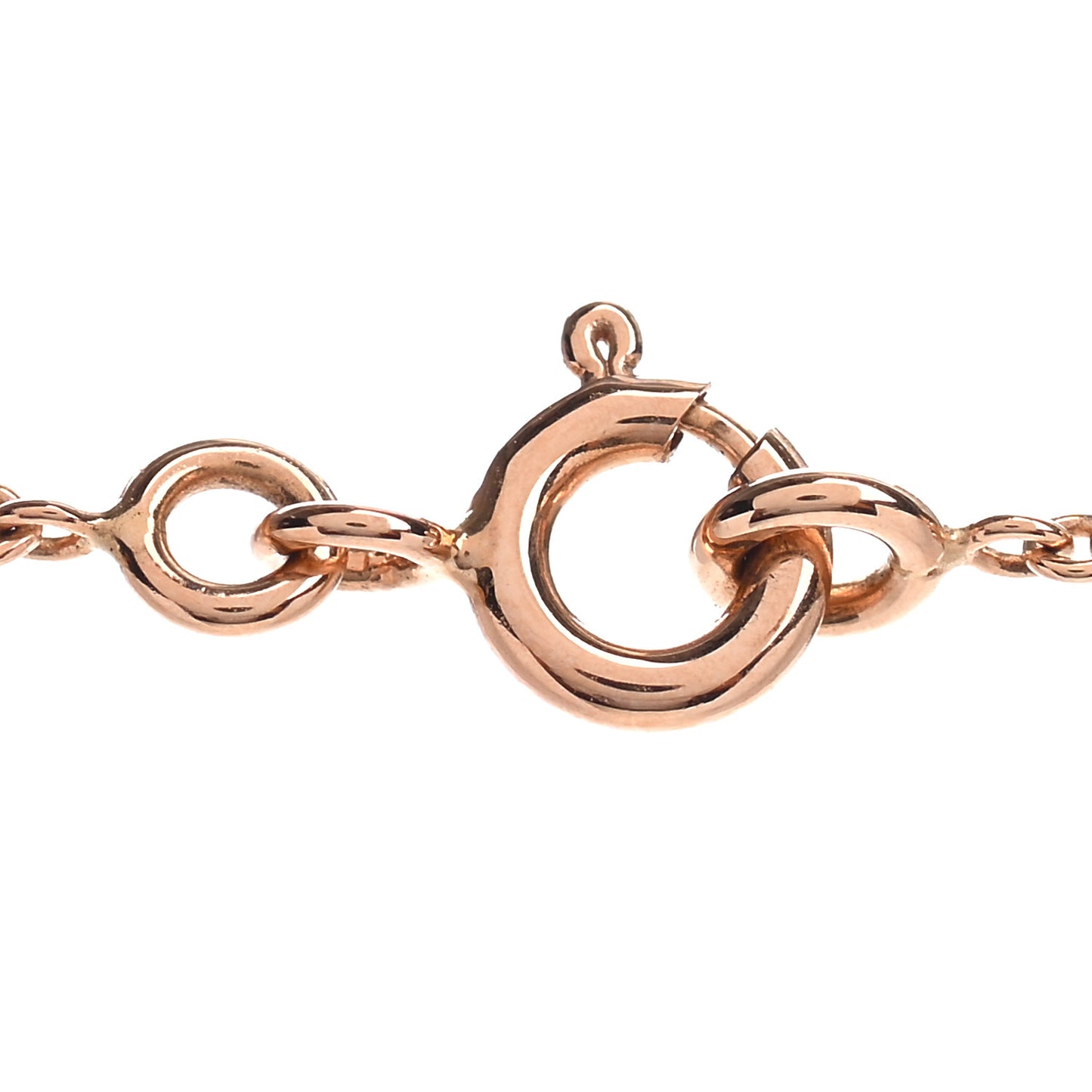18K Rose Gold Diamond Birkin Amulette Pendant Necklace