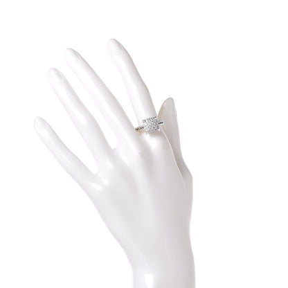 David Yurman Sterling Silver Diamond 11mm Chatelaine Pave Ring 54 7 2 of 5