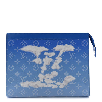 Louis Vuitton Monogram Clouds Pochette Voyage MM A4 Blue 1 of 9