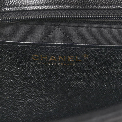 Chanel Caviar Quilted CC Large Flap Black 6 of 11