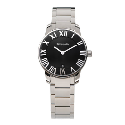 Tiffany Stainless Steel 29mm Atlas 2-Hand Quartz Watch Black 1 of 5