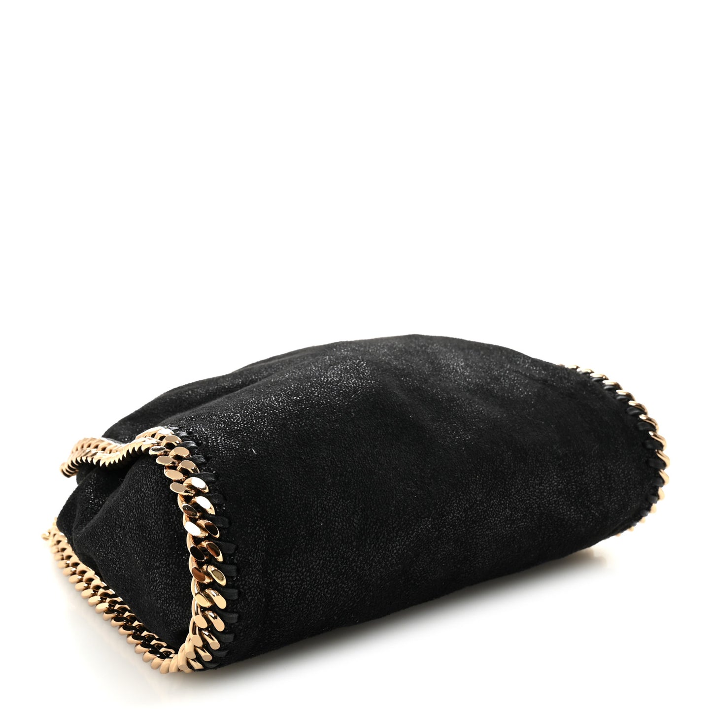 Shaggy Deer Mini Falabella Fold Over Tote Black