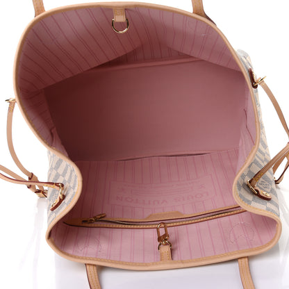 Louis Vuitton Damier Azur Neo Neverfull MM Rose Ballerine 4 of 4