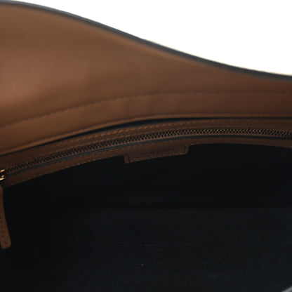 Versace Calfskin La Medusa Medium Hobo Crossbody Brown 5 of 9