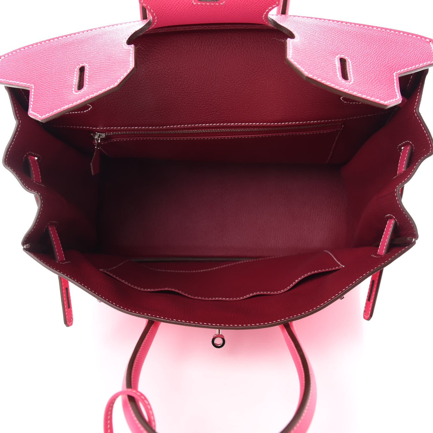 Hermes Epsom Candy Birkin 35 Rose Tyrien Rubis 5 of 12