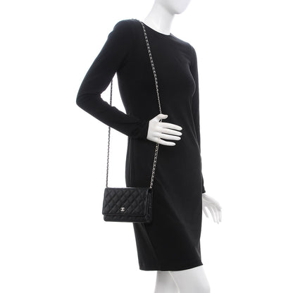 Chanel Caviar Quilted Wallet On Chain WOC Black 2 of 9
