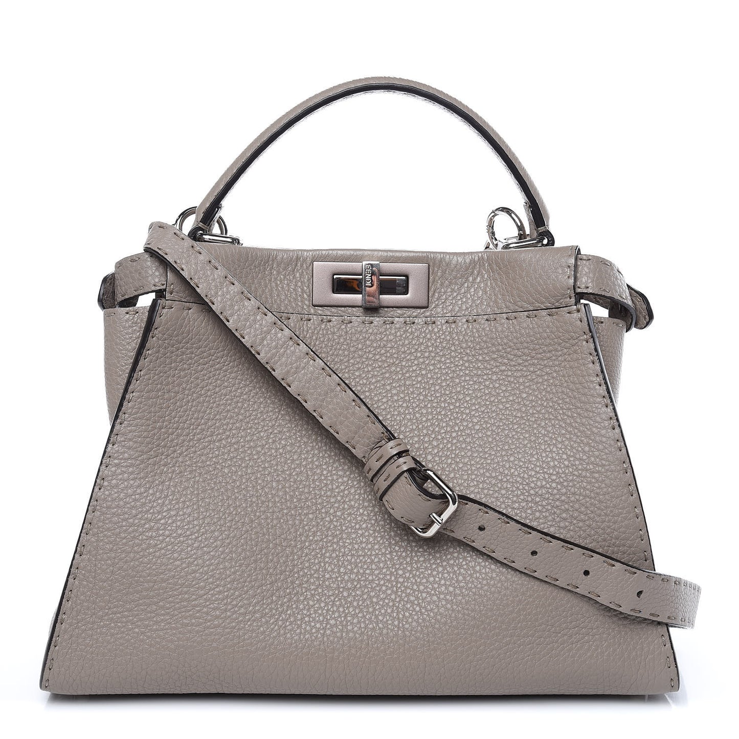Cuoio Romano Selleria Medium Peekaboo Iconic Satchel Corda