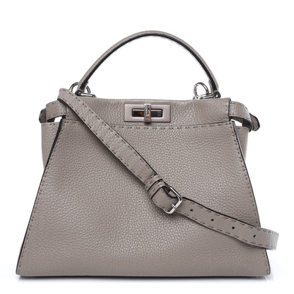 Fendi Cuoio Romano Selleria Medium Peekaboo Iconic Satchel Corda 1 of 11