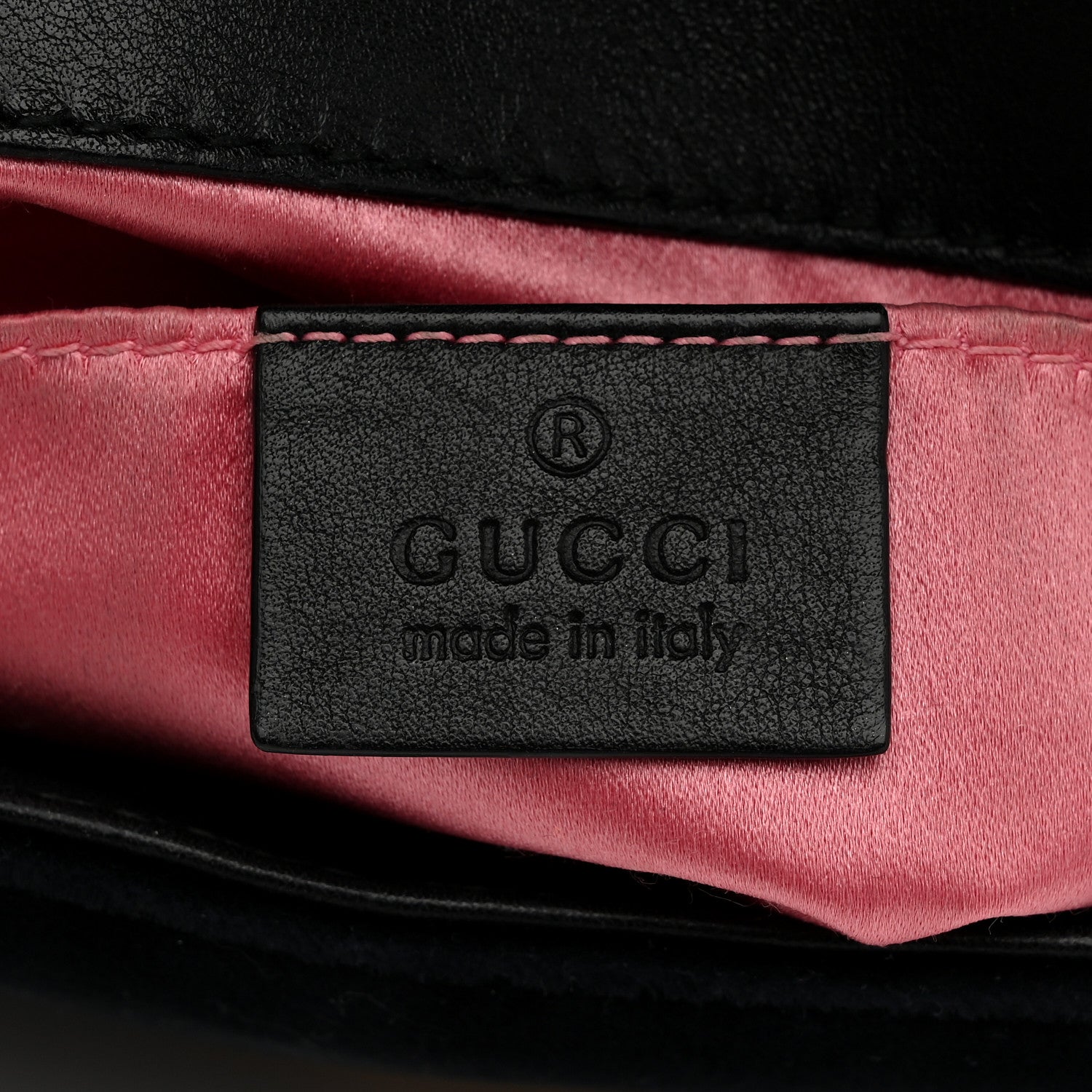 Gucci Velvet Matelasse Mini GG Marmont Shoulder Bag Black 6 of 10