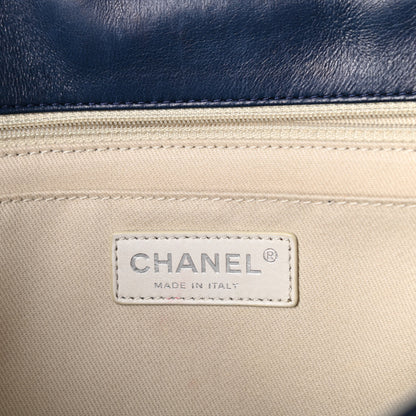 Chanel Vinyl Quilted In the Business Flap Bag Navy Blue 6 of 10