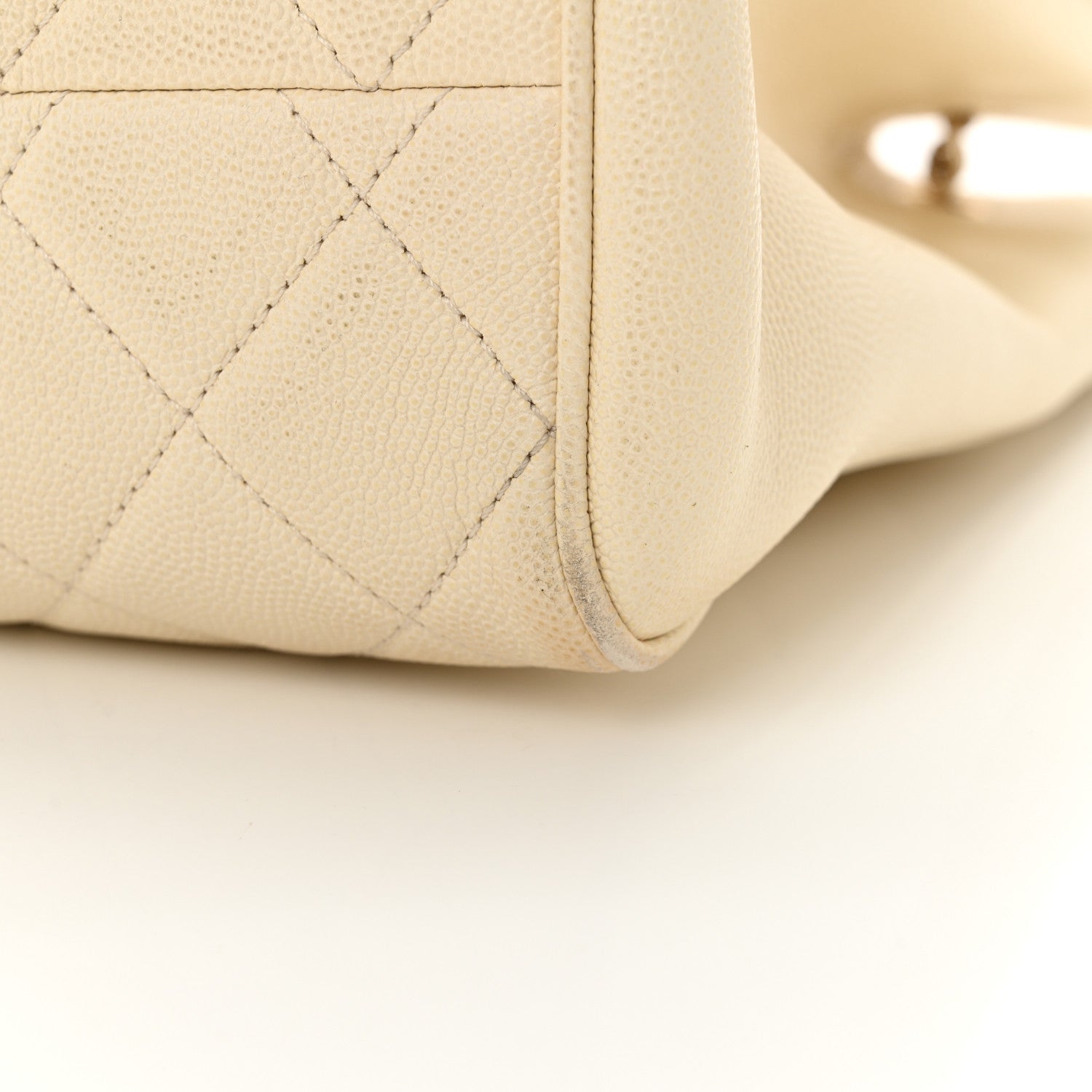 Chanel Caviar Quilted In Out Flap Shopping Tote White 17 of 17