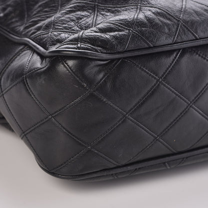 Chanel Lambskin Double Stitched Tote Black 14 of 15