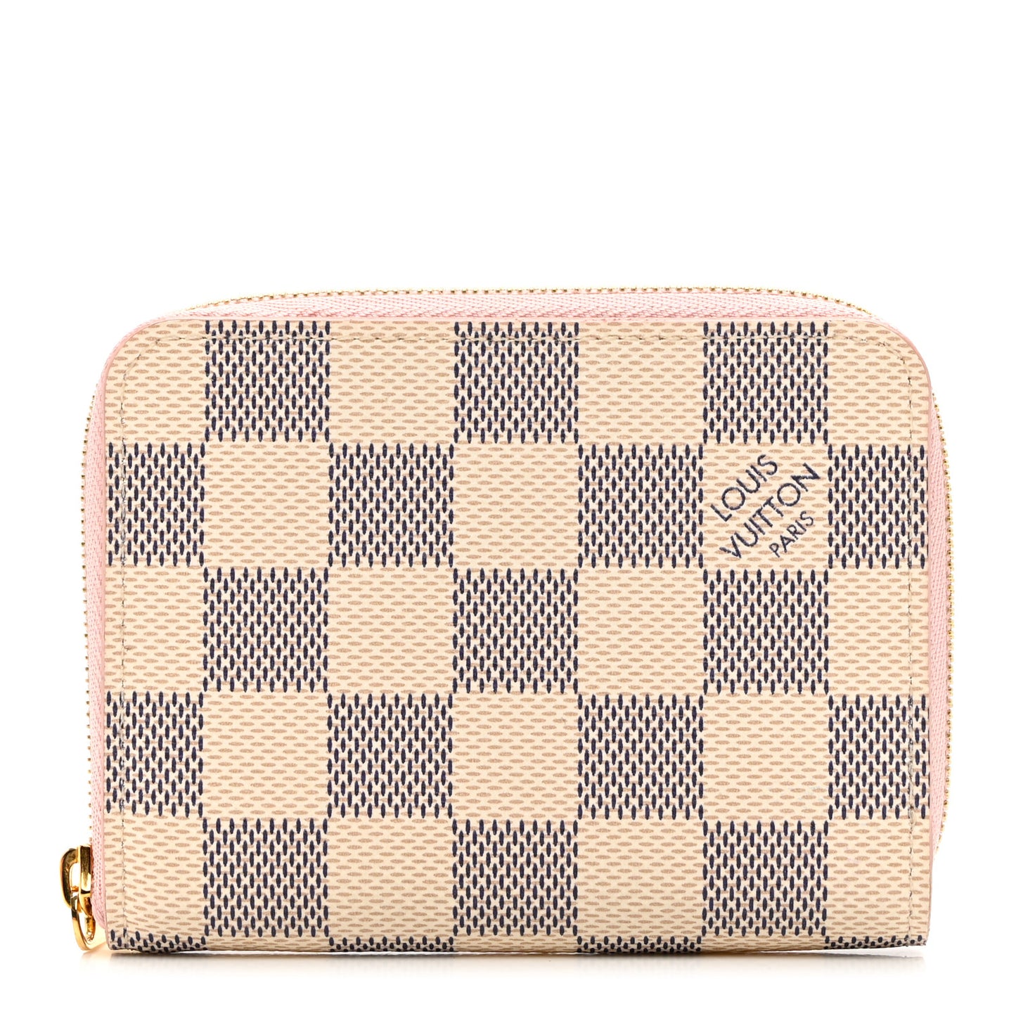 Damier Azur Zippy Coin Purse Rose Ballerine
