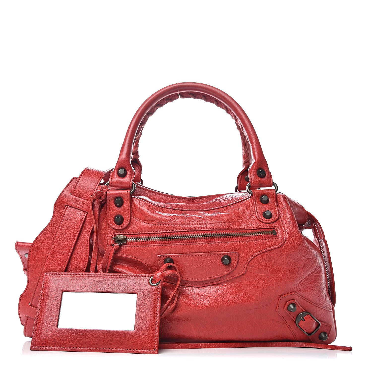 Balenciaga Agneau Classic Hardware Town Rouge Coquelicot 1 of 9