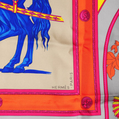 Hermes Silk Harnais Francais Premier Empire Scarf 90 4 of 6