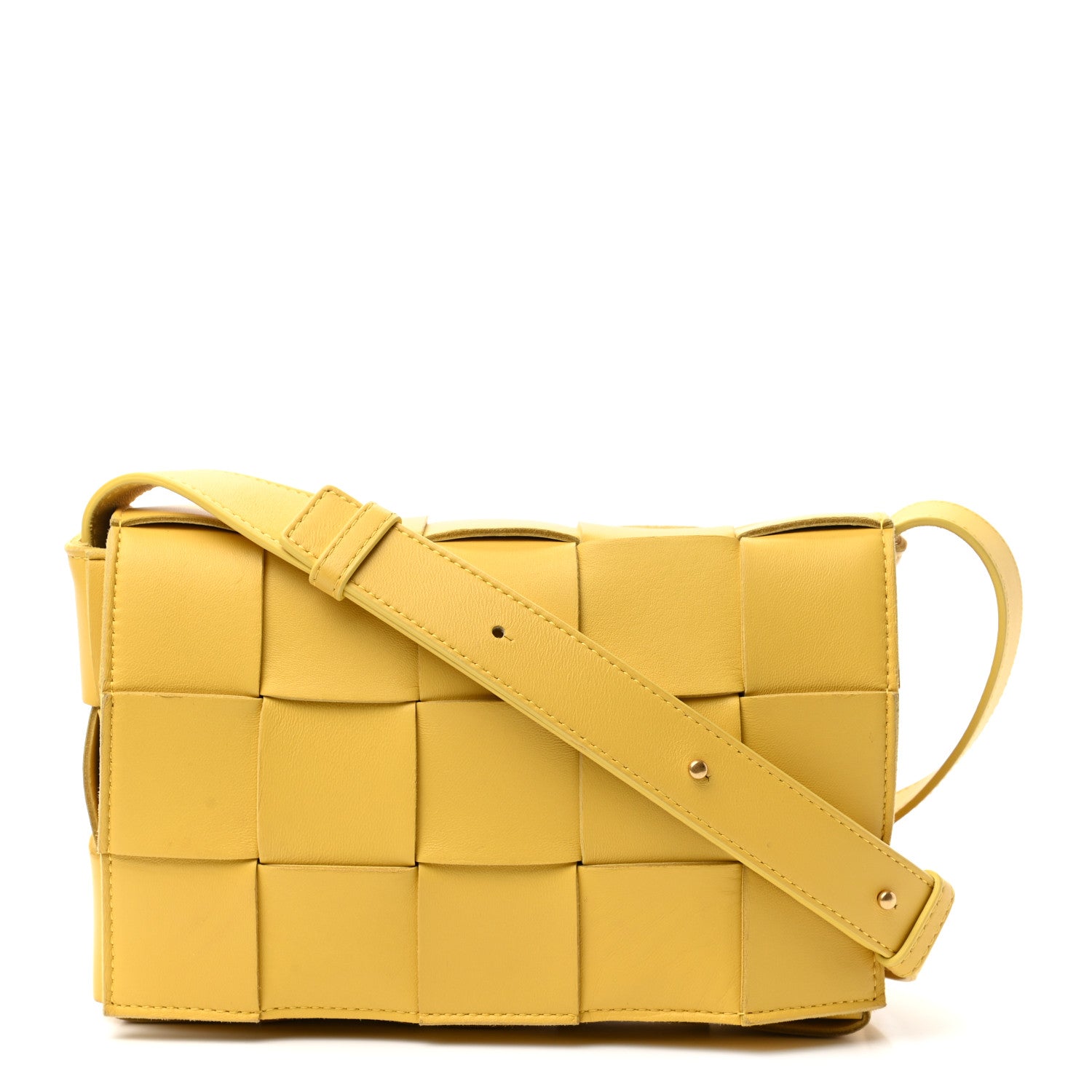 Bottega Veneta Lambskin Maxi Intrecciato Cassette Crossbody