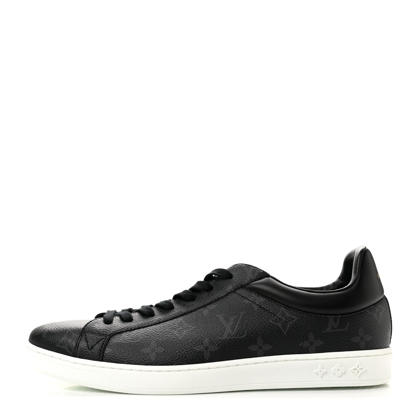 Calfskin Monogram Eclipse Luxembourg Sneakers 10 Black