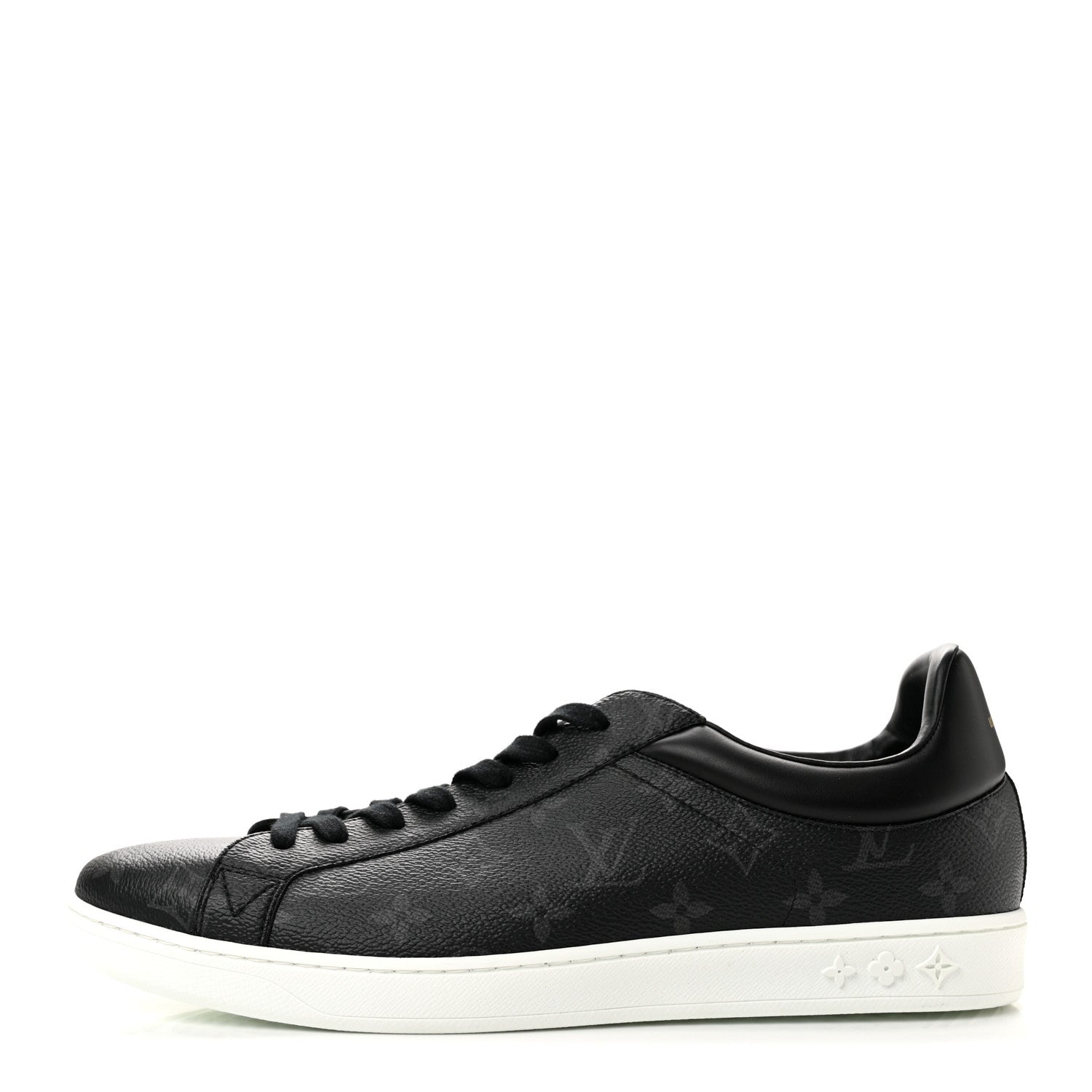 Louis Vuitton Calfskin Monogram Eclipse Luxembourg Sneakers 10 Black 1 of 9