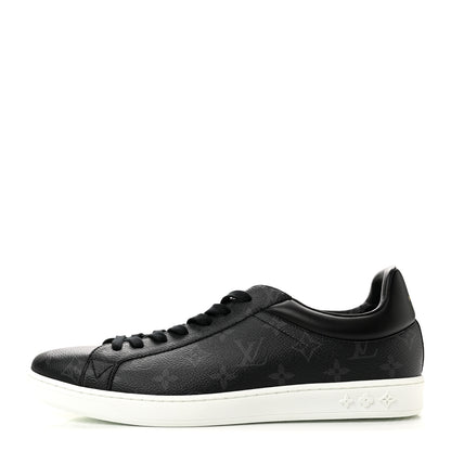 Louis Vuitton Calfskin Monogram Eclipse Luxembourg Sneakers 10 Black 1 of 9