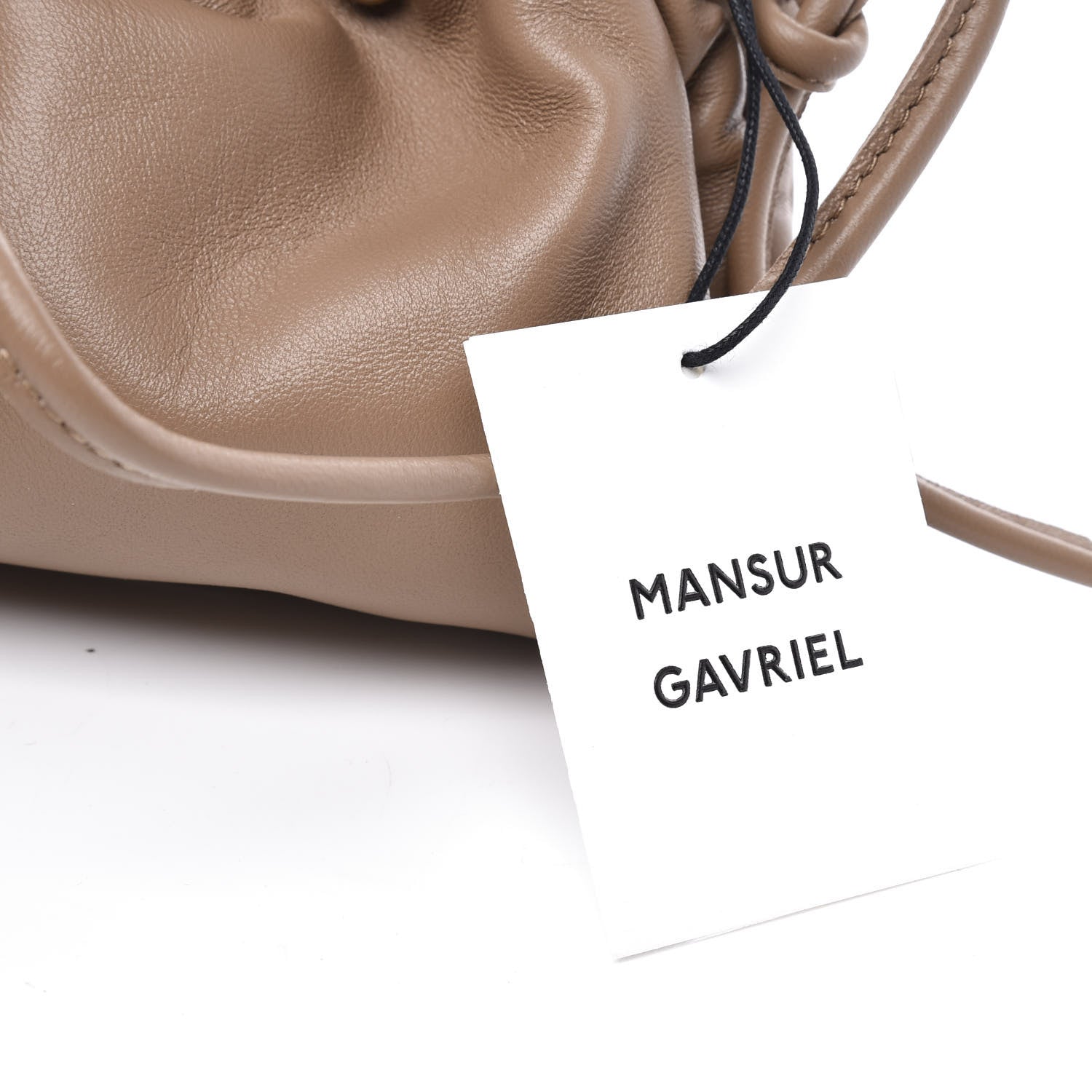 Mansur Gavriel Lambskin Cloud Mini Clutch Biscotto 8 of 11