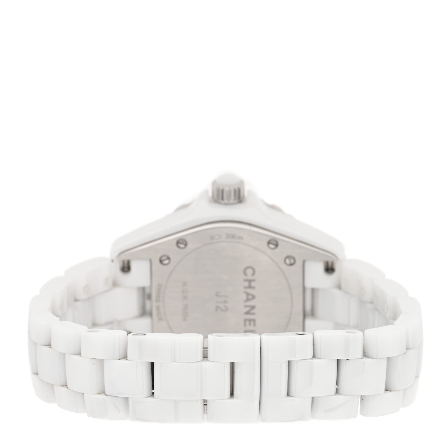 Chanel Stainless Steel Ceramic 33mm J12 Quartz Watch White 3 of 5