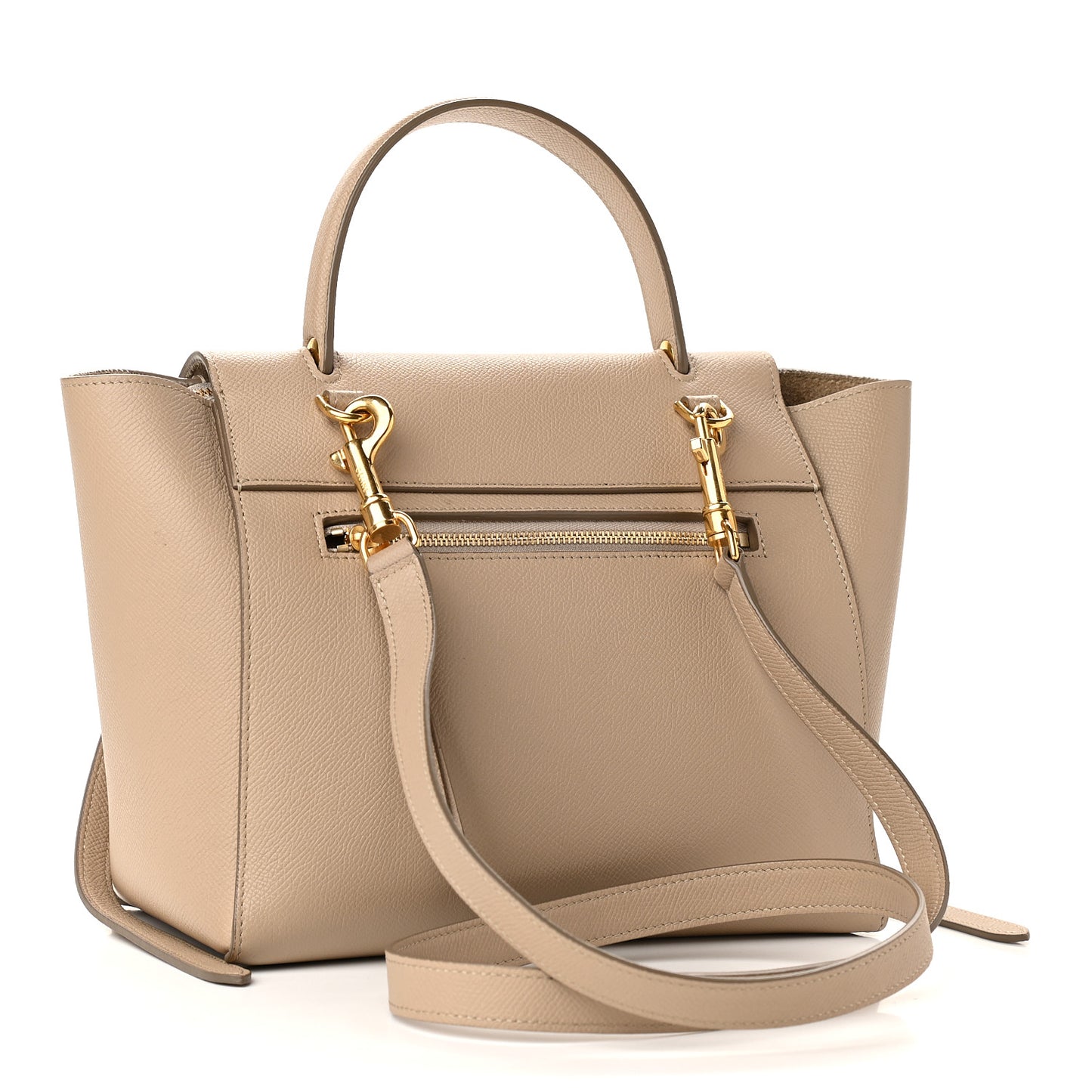 Grained Calfskin Micro Belt Bag Light Taupe