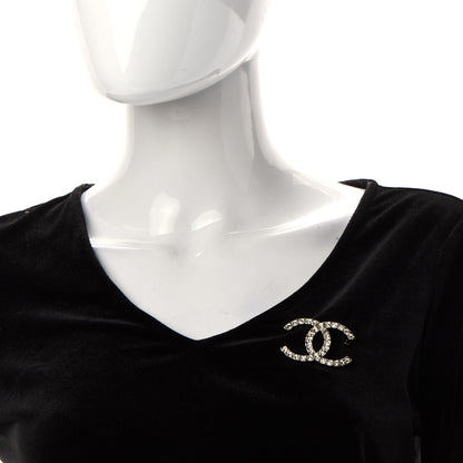 Chanel Baguette Crystal High Society CC Brooch Gold 2 of 6