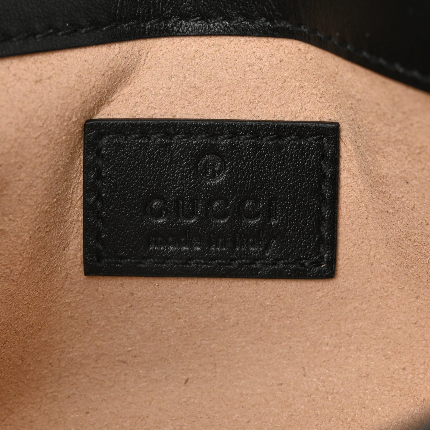 Calfskin Matelasse Monochrome GG Marmont Chain Belt Bag Black
