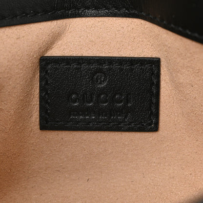 Gucci Calfskin Matelasse Monochrome GG Marmont Chain Belt Bag Black 6 of 10