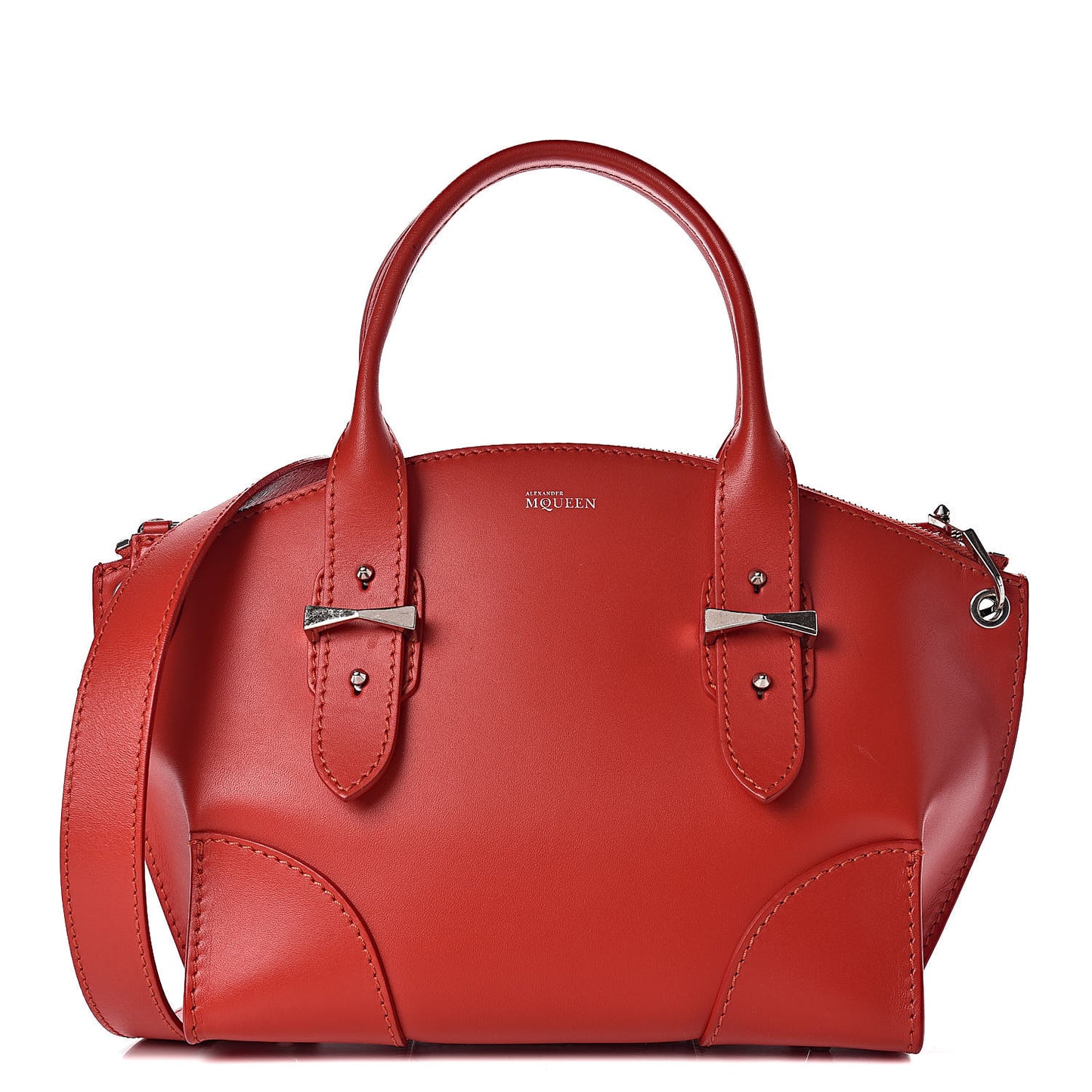 Smooth Calfskin Small Legend Satchel Red