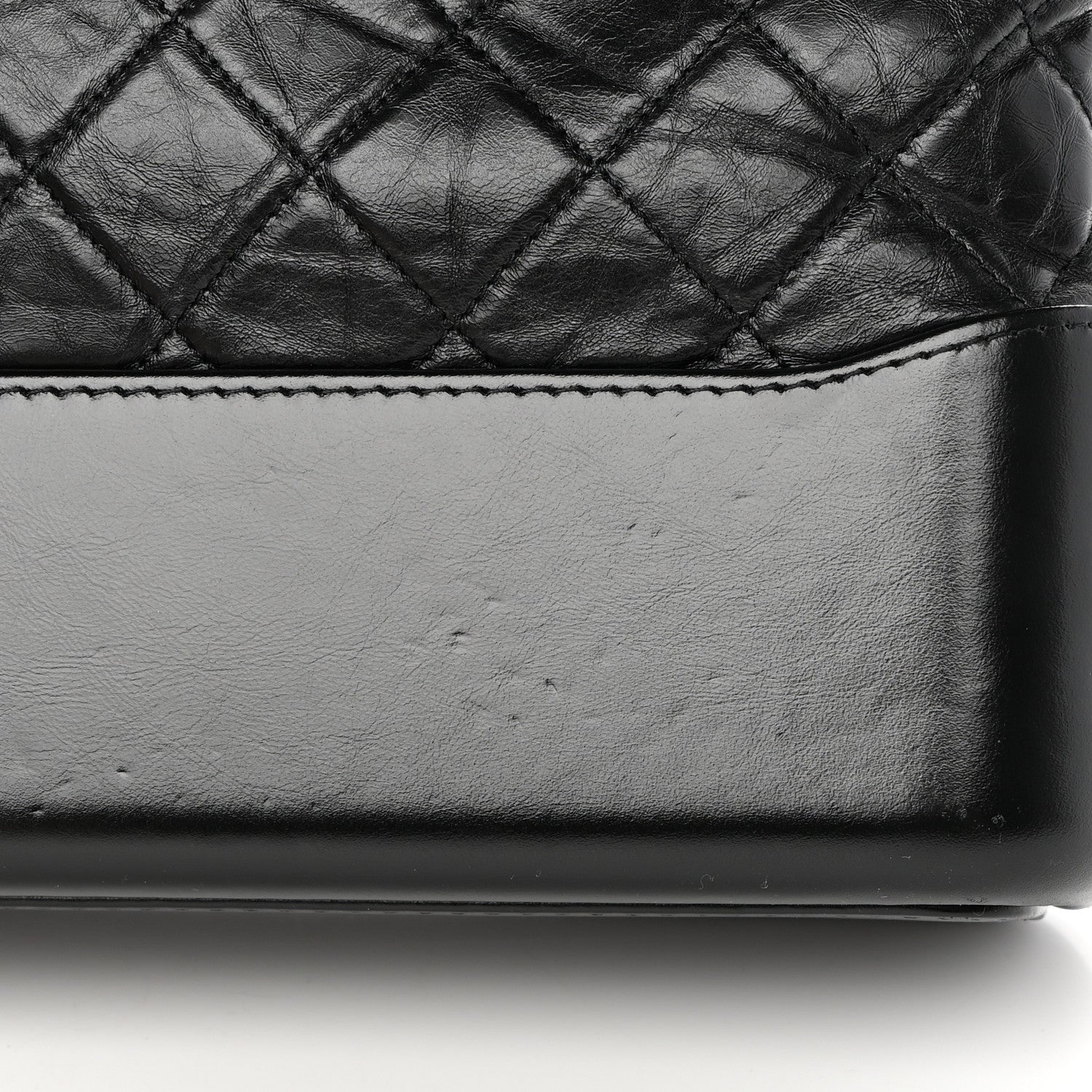 Chanel Aged Calfskin Quilted Medium Gabrielle Hobo Black 15 of 16
