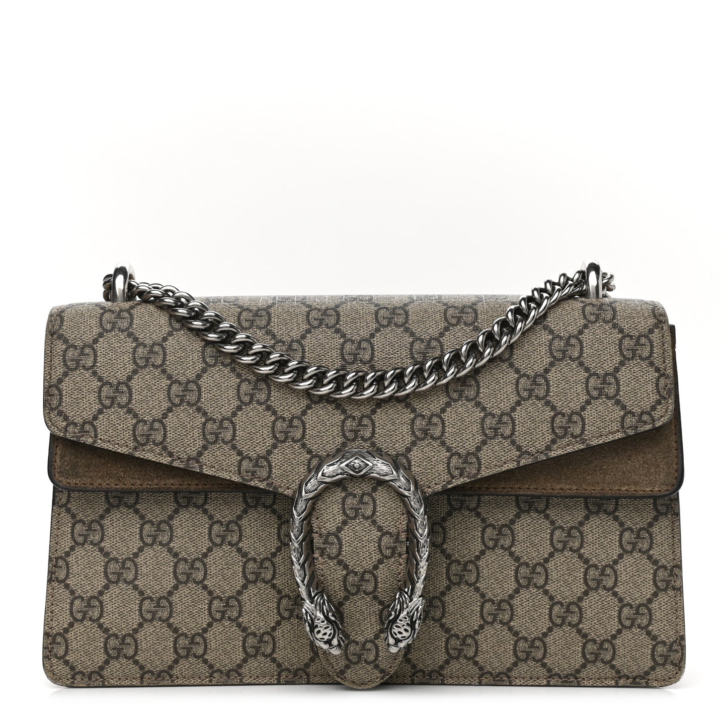 GG Supreme Monogram Small Dionysus Shoulder Bag Taupe