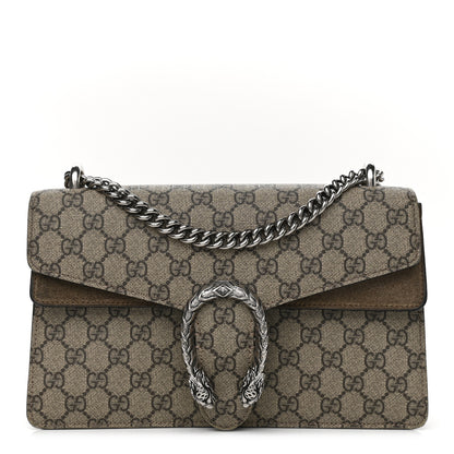 Gucci GG Supreme Monogram Small Dionysus Shoulder Bag Taupe 1 of 15