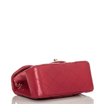 Chanel Lambskin Quilted Mini Square Flap Fuchsia 4 of 8