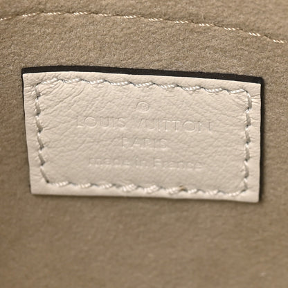 Louis Vuitton Monogram Embossed Calfskin Speedy Bandouliere 20 White Blanc 6 of 9