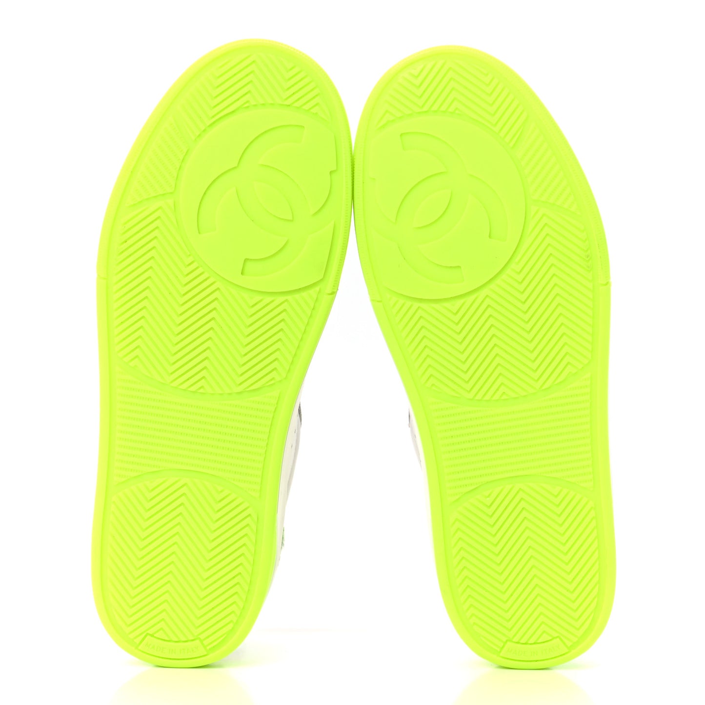 Calfskin Womens Logo Sneakers 36.5 White Multicolor