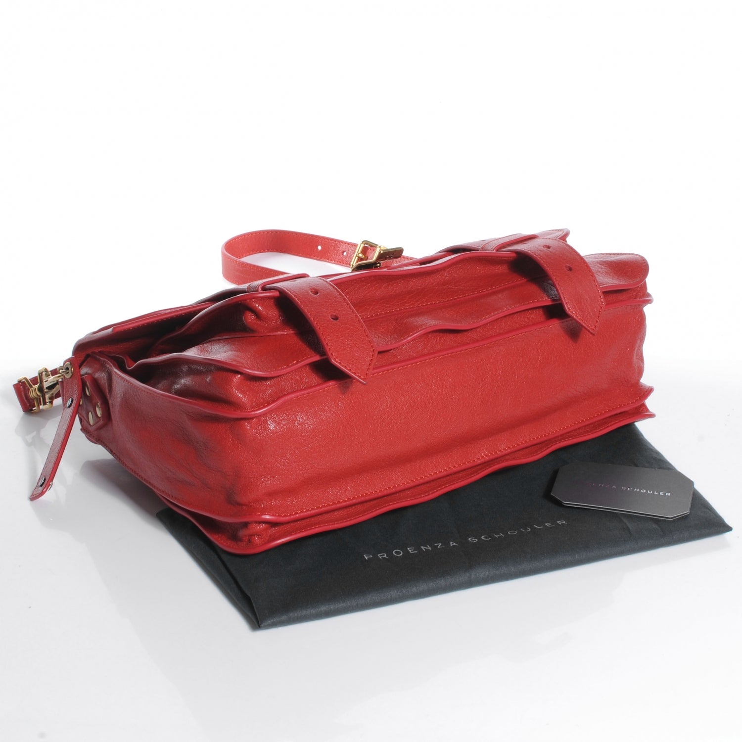 Proenza Schouler Lambskin PS1 Medium Satchel Lipstick Red 4 of 8