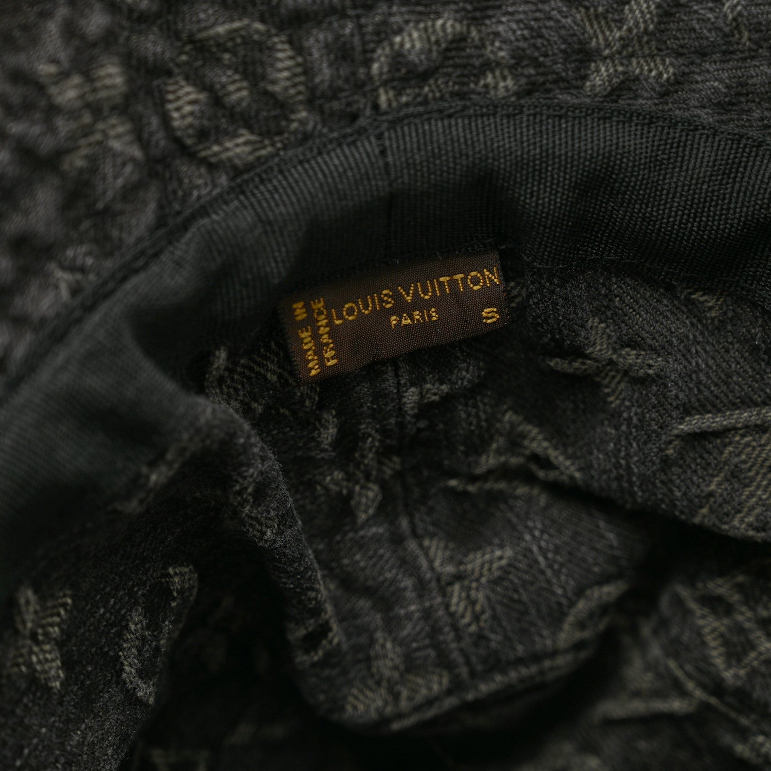 Louis Vuitton Monogram Denim Bucket Hat Black 7 of 7