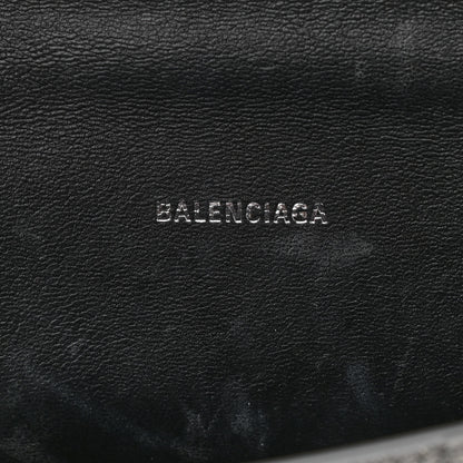 Balenciaga Glitter Fabric Hourglass Top Handle Bag XS Grey 6 of 10