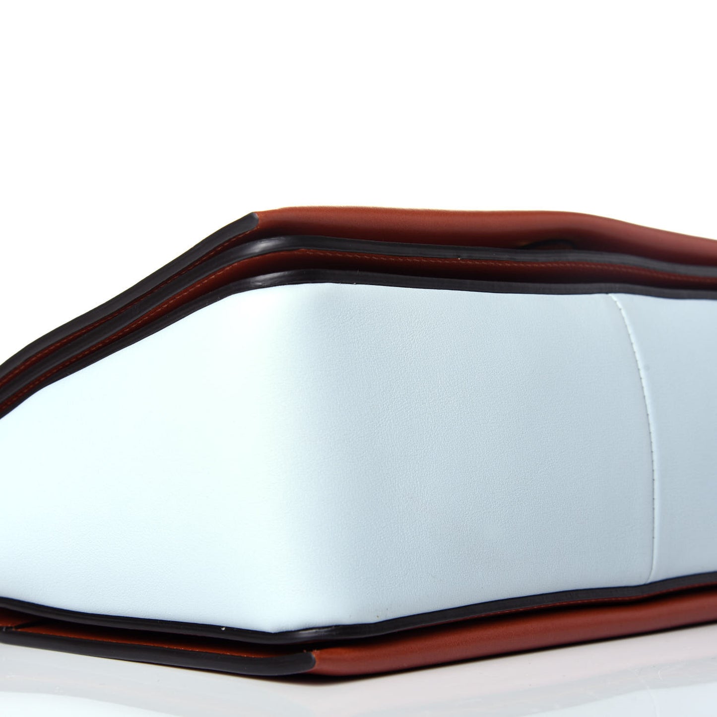 Shiny Smooth Calfskin Medium Frame Shoulder Bag Maple Frost