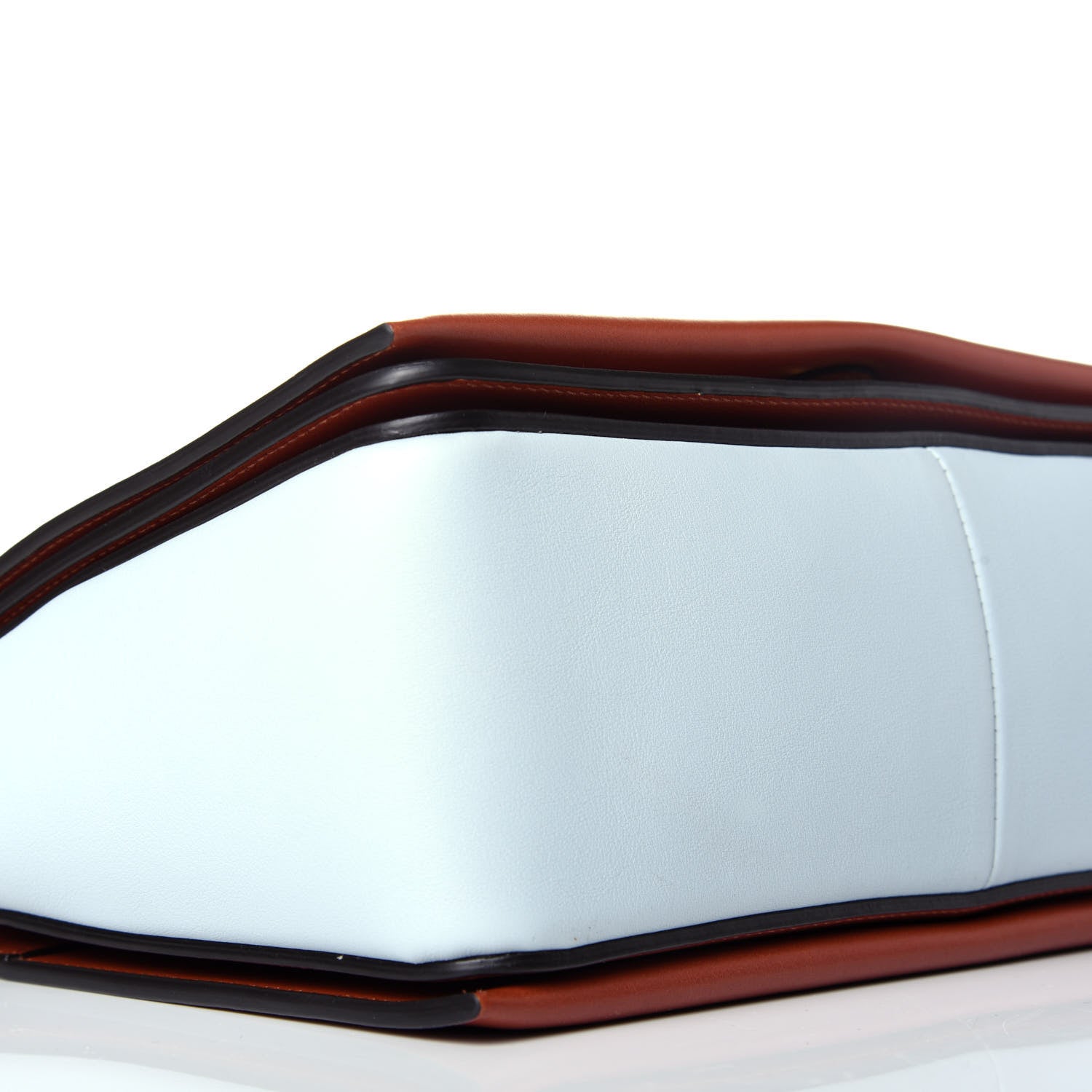 Celine Shiny Smooth Calfskin Medium Frame Shoulder Bag Maple Frost 8 of 9