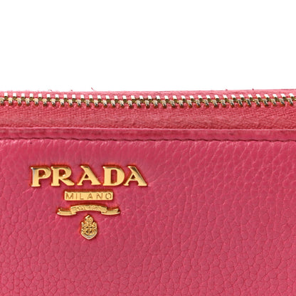 Prada Vitello Phenix Zip Around Wallet Peonia 14 of 14
