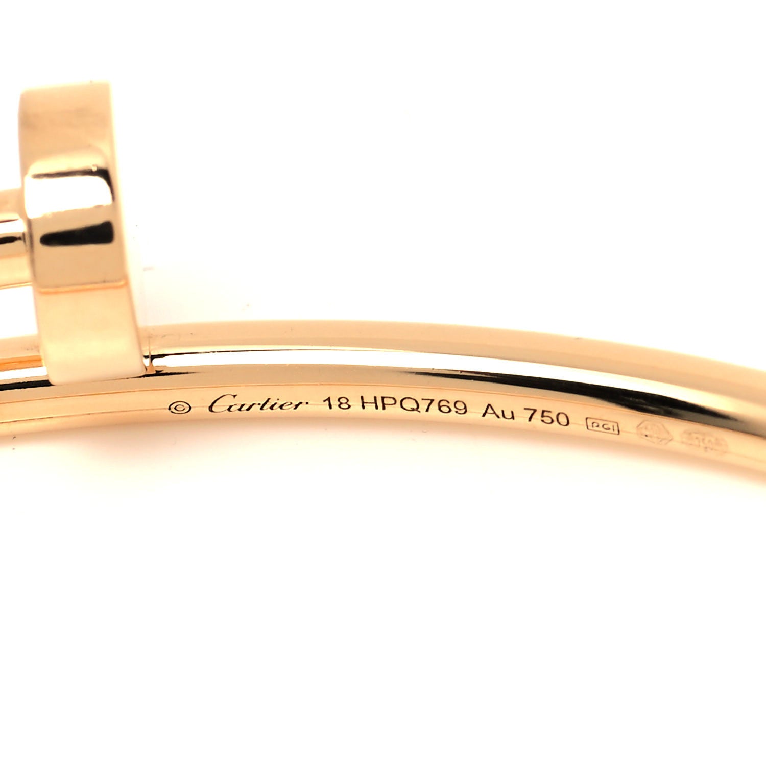 Cartier 18K Yellow Gold Small Juste Un Clou Bracelet 18 4 of 5