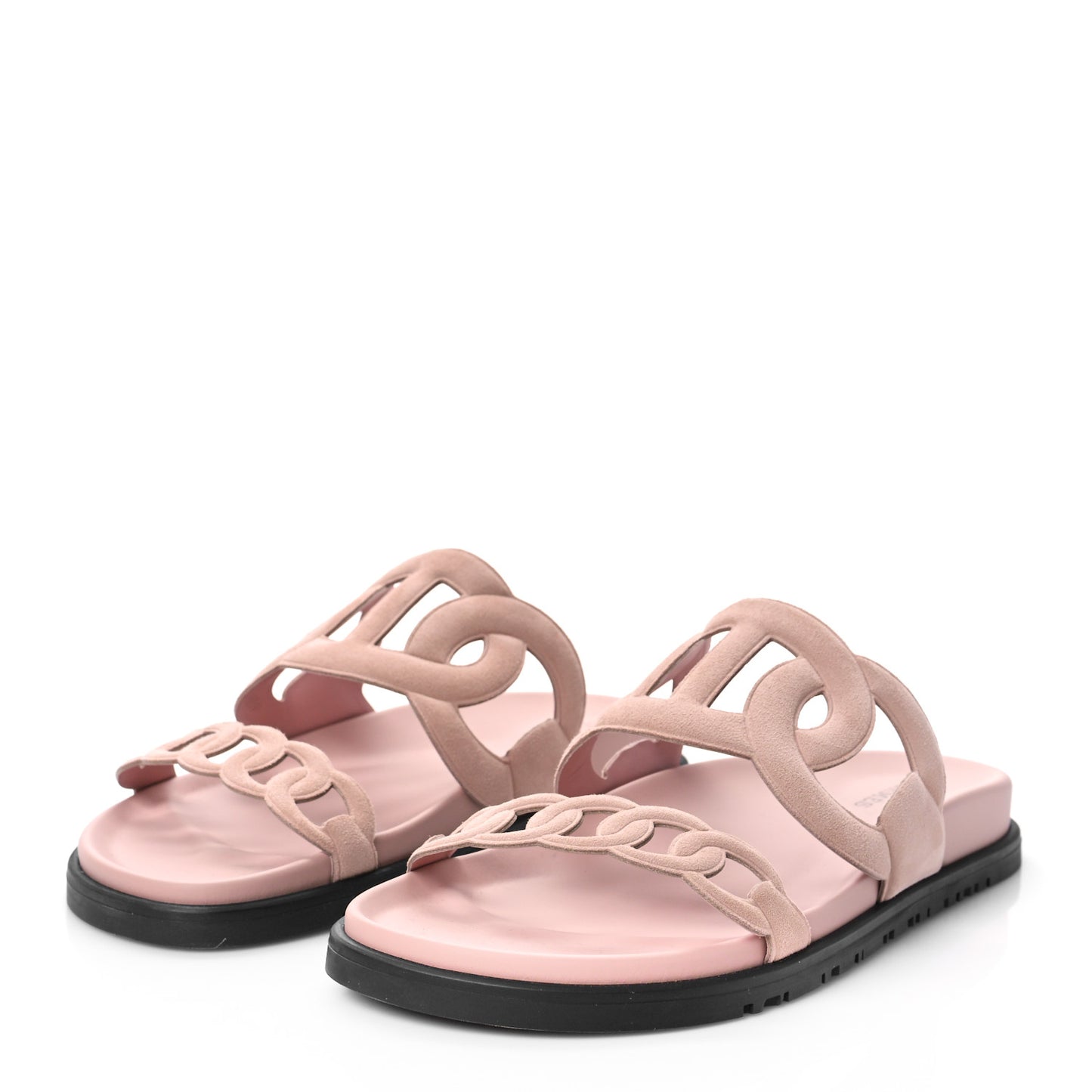 Suede Goatskin Extra Sandals 38 Rose Opaline