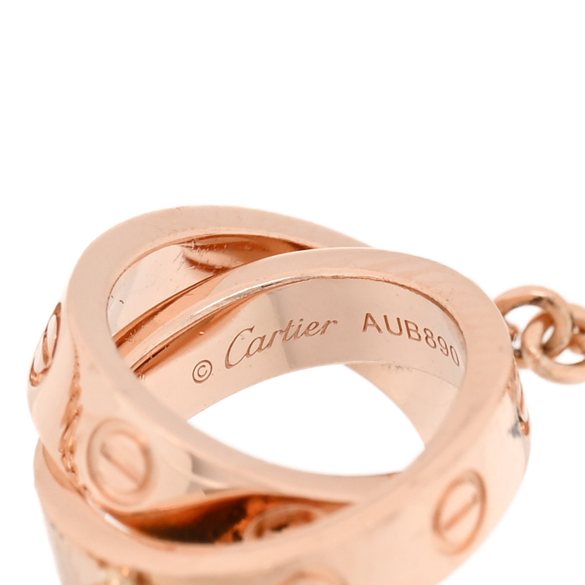 Cartier 18K Pink Gold Interlocking LOVE Bracelet 3 of 3