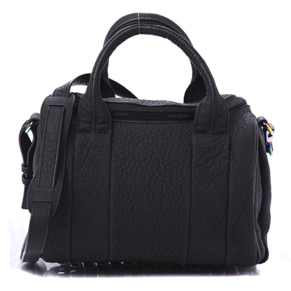Alexander Wang Pebbled Lambskin Rockie Black Iridescent Hardware 1 of 10