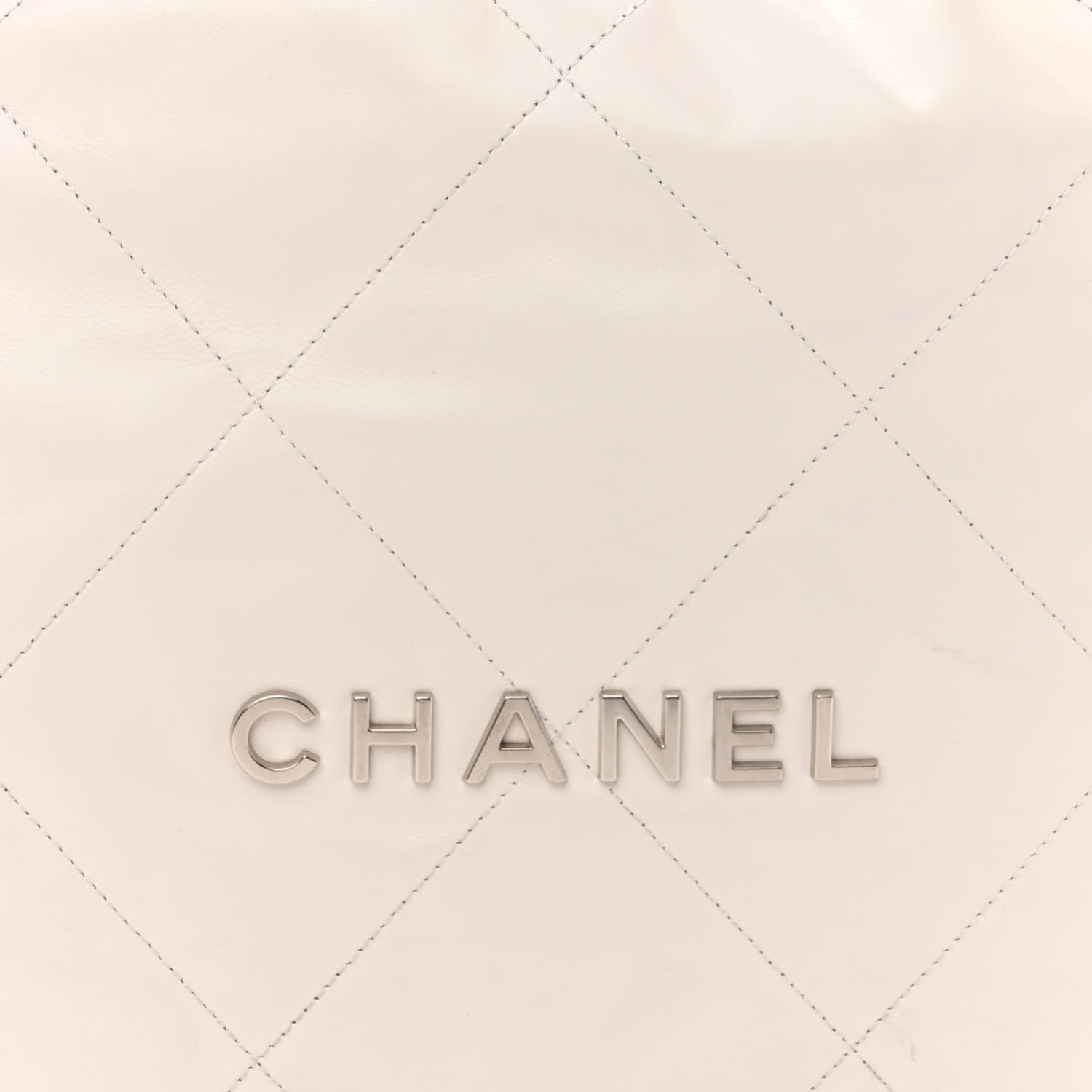 Chanel Shiny Calfskin Quilted Chanel 22 White 9 of 13