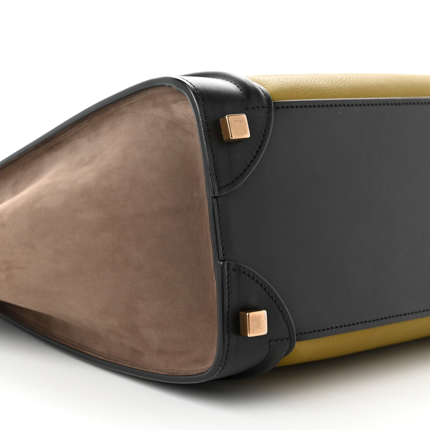 Baby Grained Calfskin Nubuck Micro Tri-Color Luggage Olive