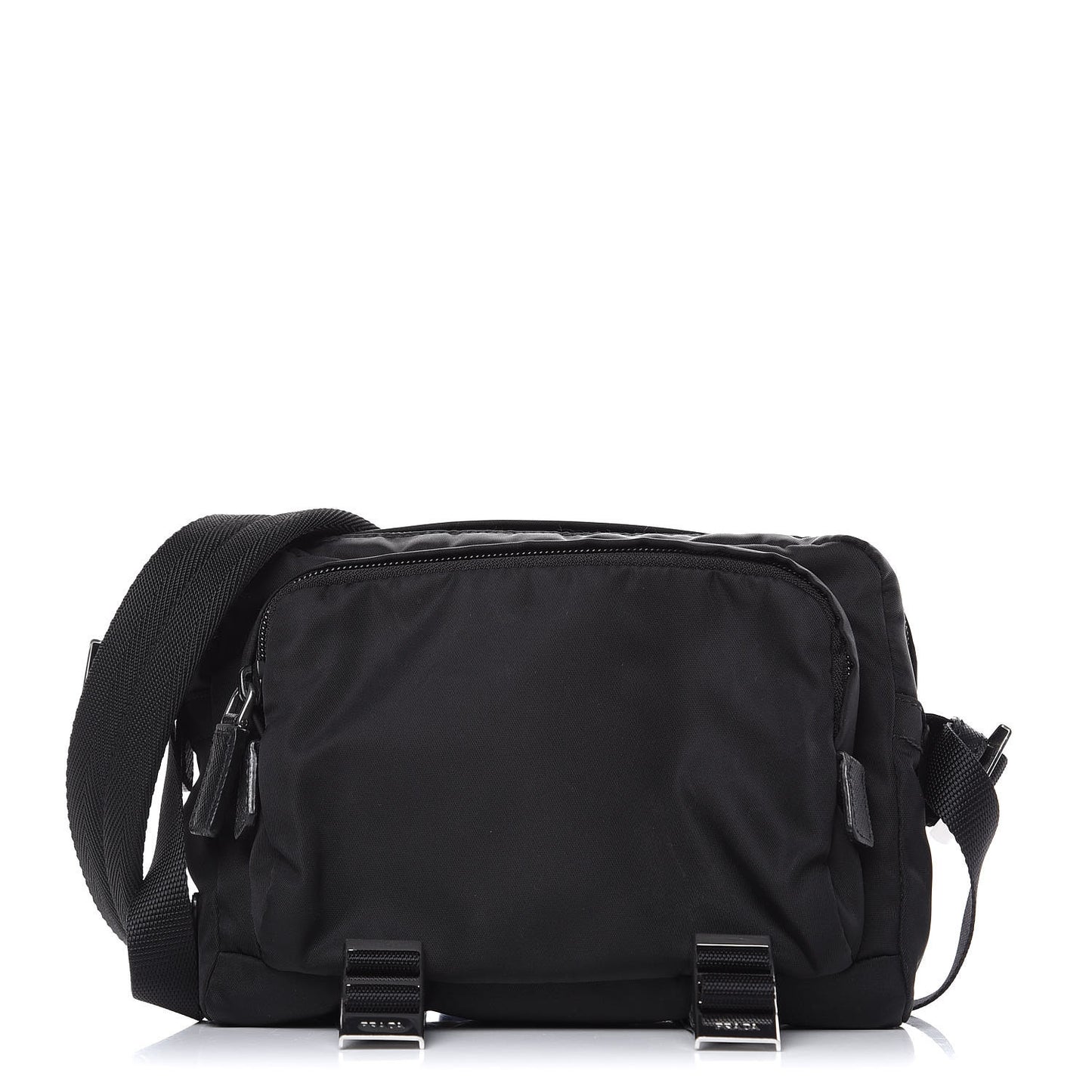 Tessuto Nylon Montagna Messenger Bag Black