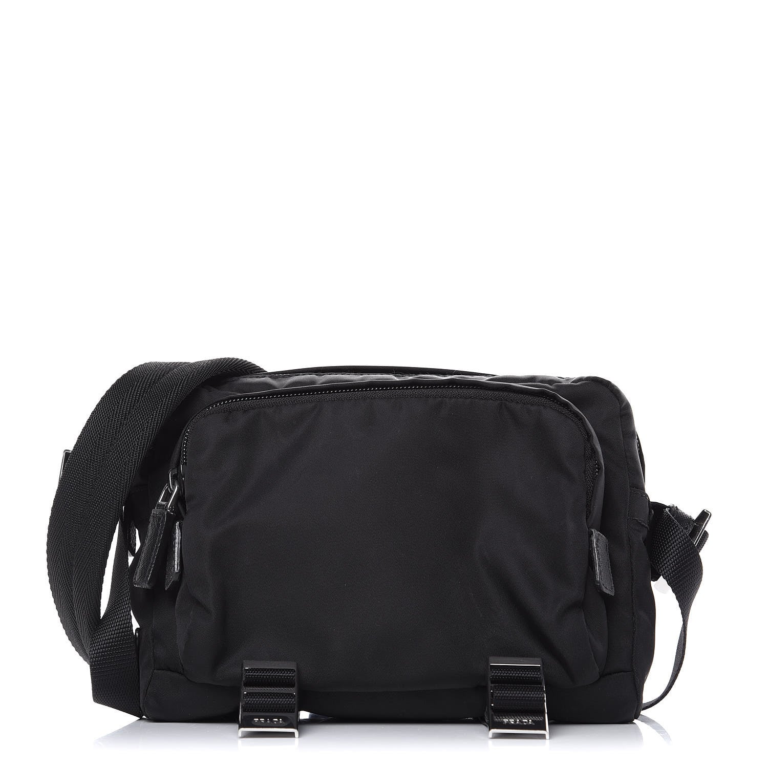 Prada Tessuto Nylon Montagna Messenger Bag Black 1 of 7